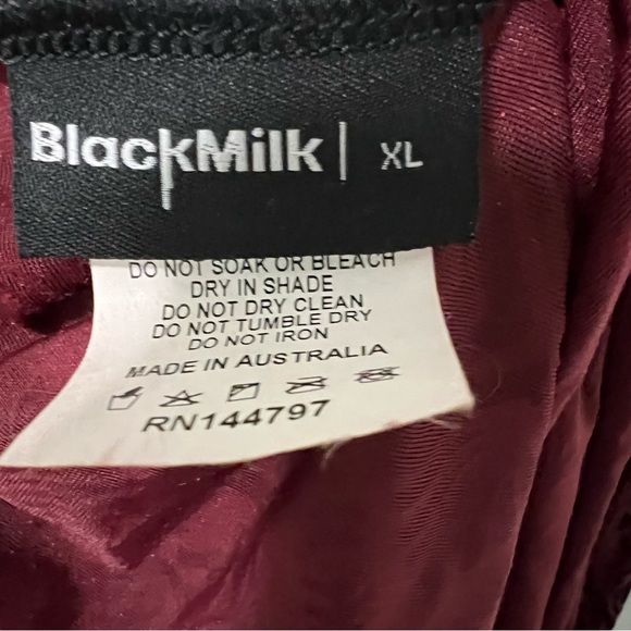 Blackmilk Burned Velvet Wine Maxi Dress Size XL - Picture 5 of 5